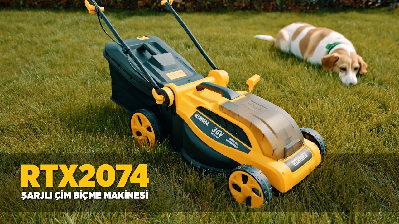 RTX2074B Şarjlı Çim Biçme Makinesi