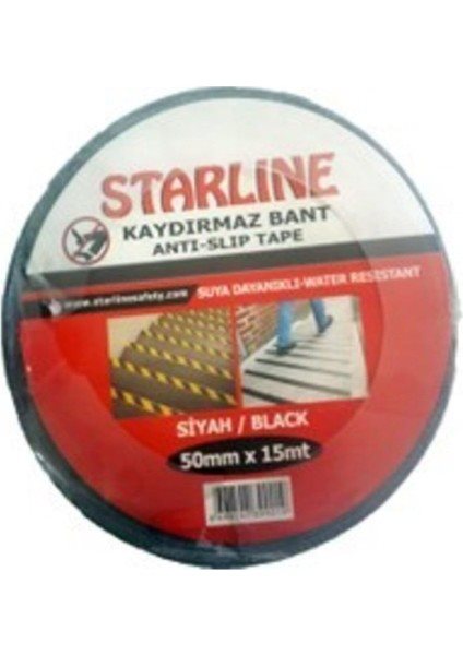 50MMX15M STARLINE KAYDIRMAZ BANT SIYAH