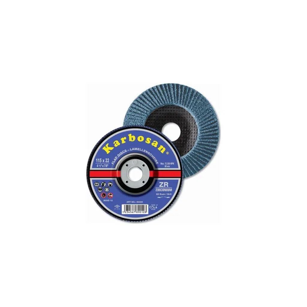 115X22 60 KUM ZR KONIK FLAP DISK KARBOSAN
