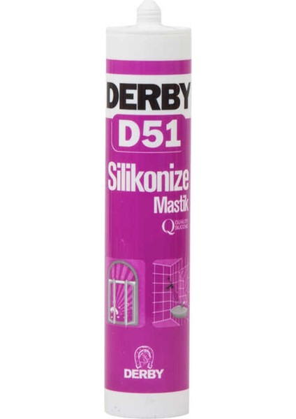 DERBY D51 SILIKONIZE MASTIK BEYAZ 500GR