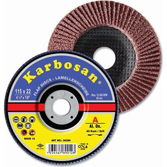 115X22 60 KUM NK KONIK FLAP DISK KARBOSAN